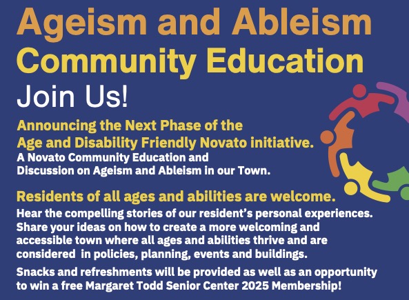 Ageism and Abeleism Community Education flyer