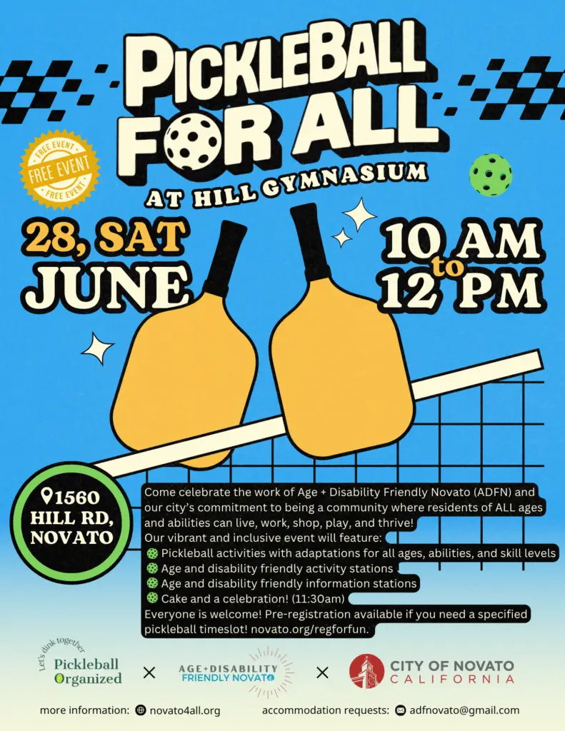 Pickleball for All event flyer