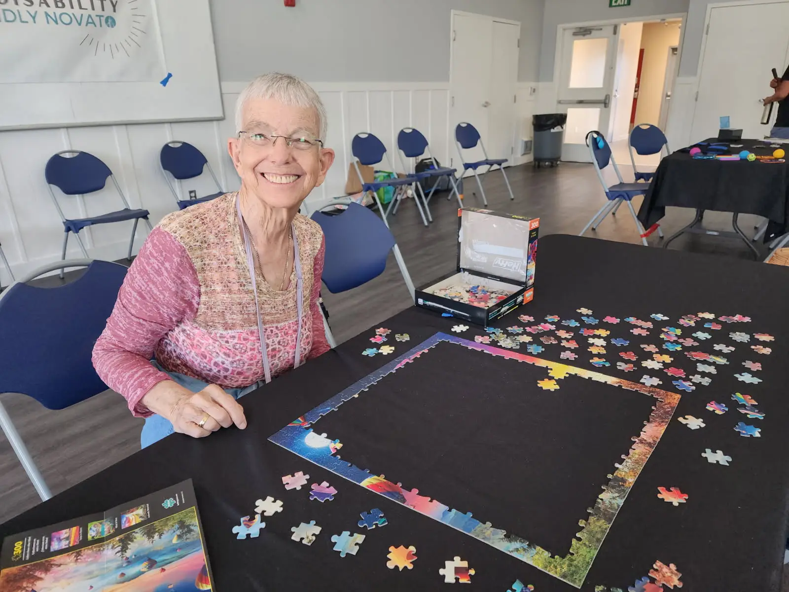 Woman at ADFN Table